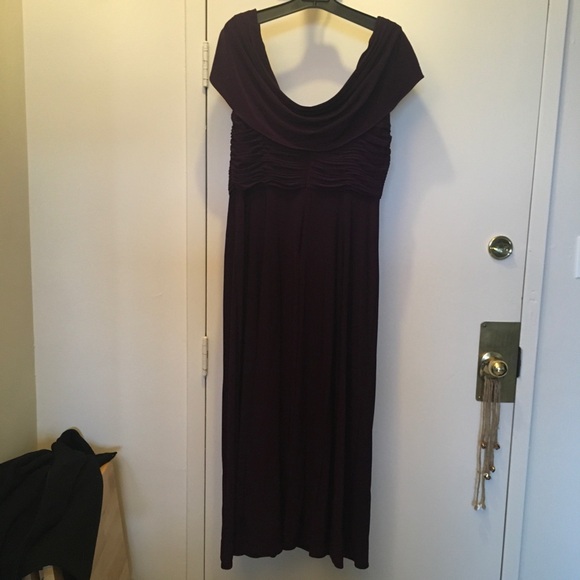 Gorgeous Royal Purple Evening Dress and Shawl - Picture 3 of 7